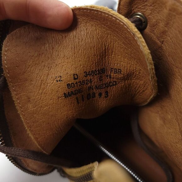 RARE Frye Tan Suede Bowery Lace-Up Desert Combat Military Boots Western 12 Camel - Picture 6 of 9